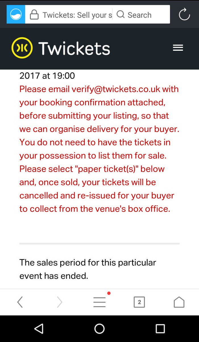 myoneadele's tweet image. Hey @Twickets please I need help 😭 I wanted to sell my ticket since I sure can't attend (💔💔💔😔😭)