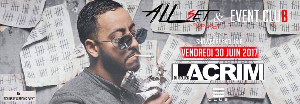 Lacrim_Officiel's tweet photo. Ce soir ça s'passe au All Set &amp; Event Club à Mons 🇧🇪

#ForceEtHonneurTour https://t.co/DvR684Dwf7