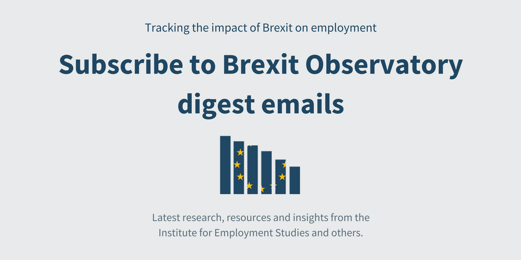 EmploymtStudies's tweet image. New email digest from the @BrexitObserv. View and subscribe for the latest on the impact of Brexit on employment. mailchi.mp/employment-stu…