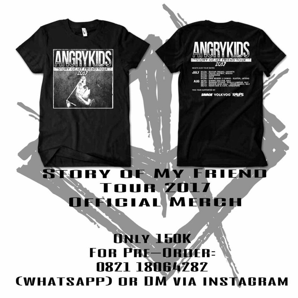 Hello everyone! Lets order official merch "Story Of My Friend Tour 2017" dont miss it!