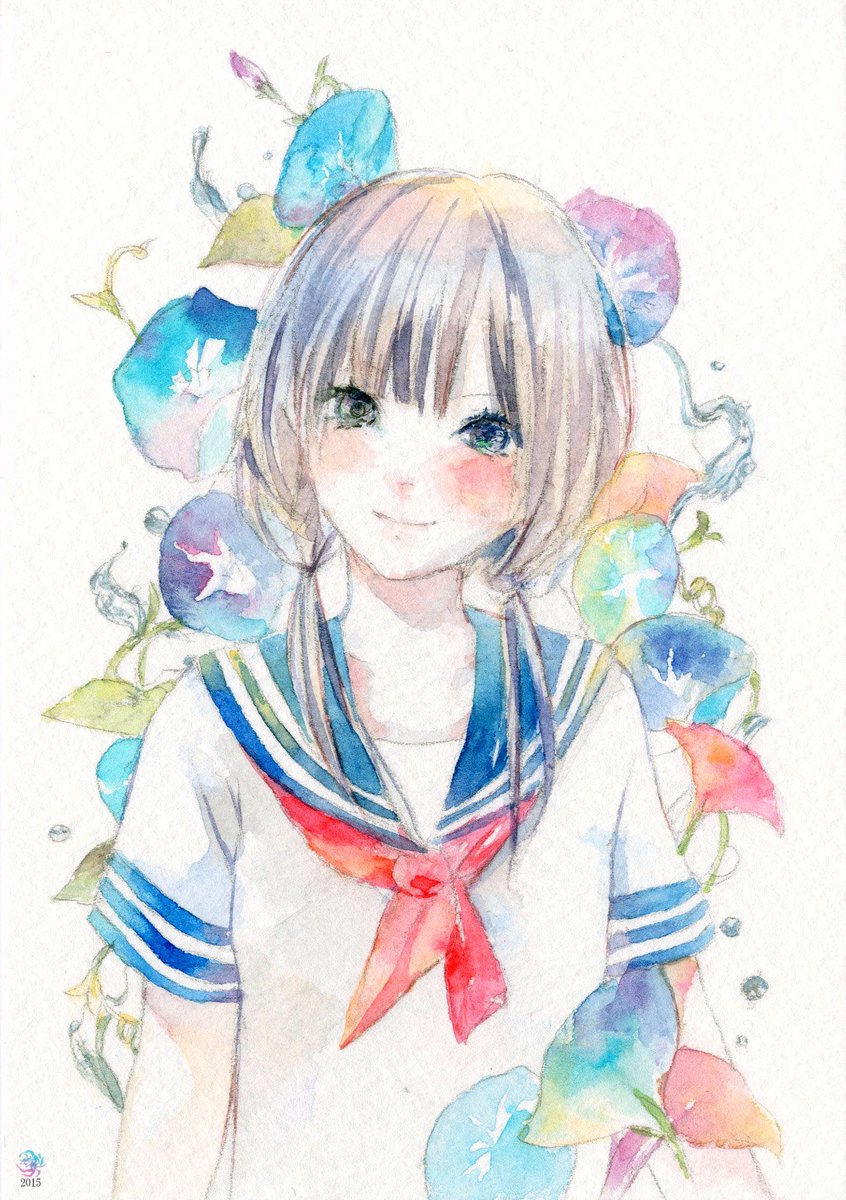 最も共有された かわいい 水彩 イラスト 女の子 かわいい 水彩 イラスト 女の子