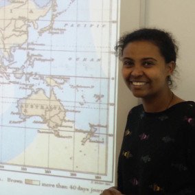 DK_GIScience's tweet photo. I'm Bezaye from #dk_giscience @Z_GIS1 and my PHD is on finding efficient solutions to compute reachability queries on large temporal graphs. https://t.co/Z84pi36Dcb