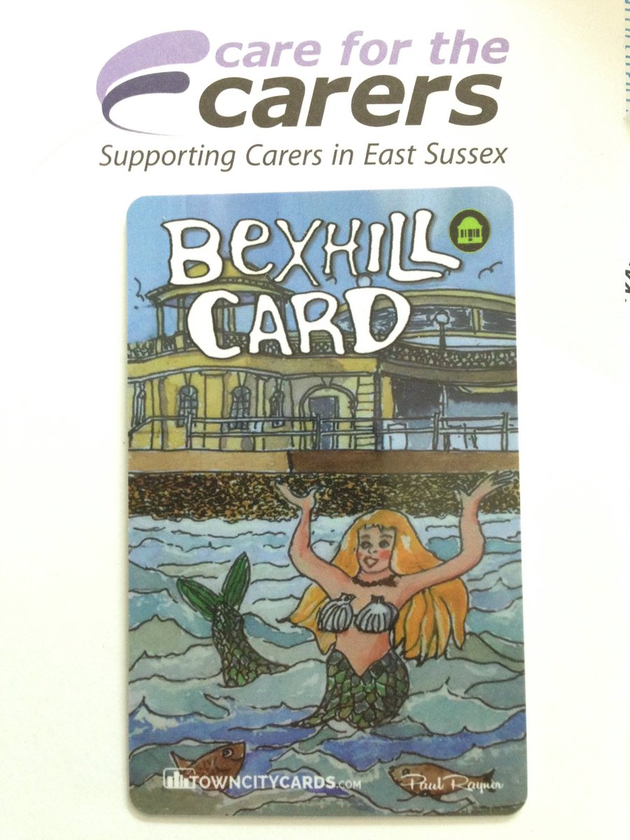 BexhillCard's tweet photo. We have joined the @Care4theCarers East Sussex Carers Scheme. Carers can buy the #BexhillCard online and get a 40% #discount! #Sussex https://t.co/wbKASzIiX0