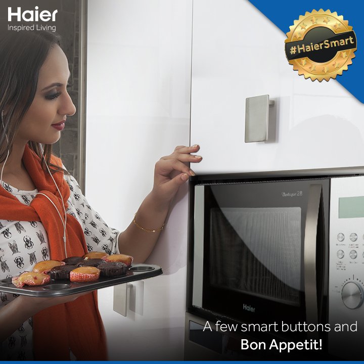 IndiaHaier's tweet photo. Just a few pushes of the smart buttons and yummy food is ready to be served. #HaierSmart wishes Bon Appetit…https://t.co/GpiZ3OOQxW https://t.co/psJS5wm3Qi