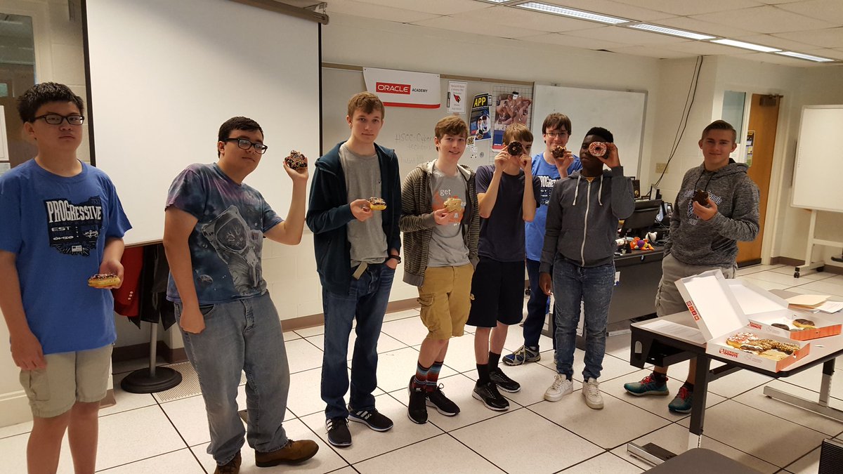 MrLandisMath's tweet image. Donuts from @DunkinDonuts are a necessary tool for future IT professionals. Last day of Cyber Security camp. @techcorps_org #CodewithTC