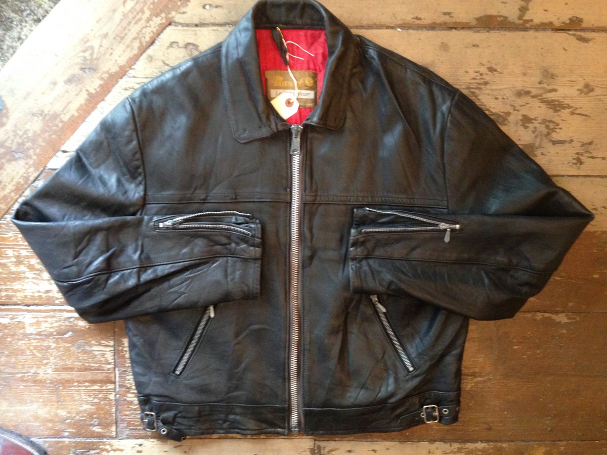 BreuerDawson's tweet photo. 1960'S MASCOT LEATHER JACKET. B&amp;D https://t.co/BUb8vFfzZj