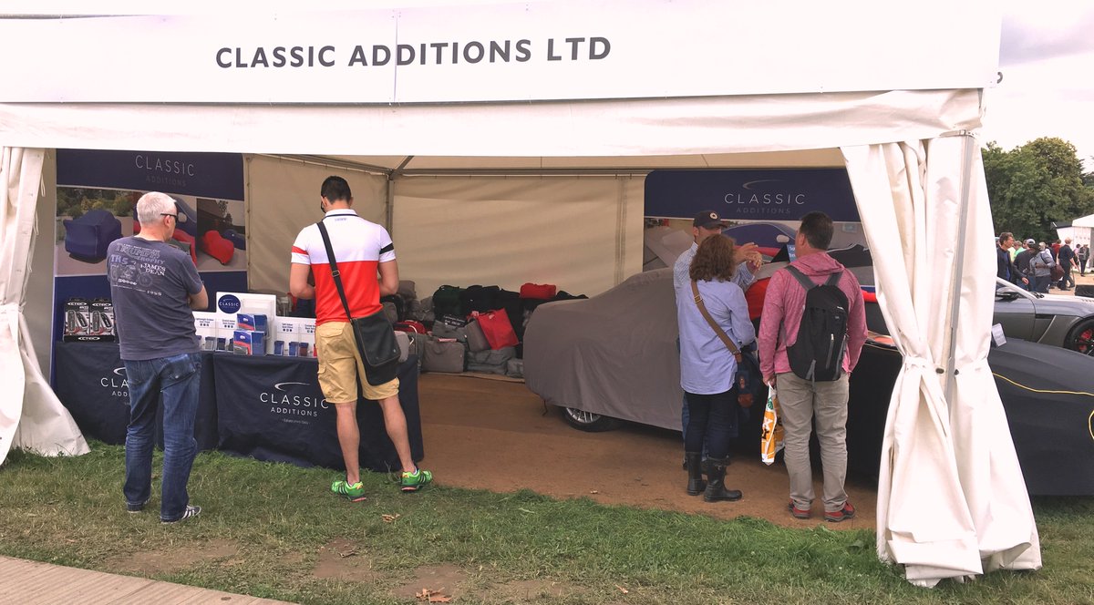 Classicadd's tweet image. Busy day at @fosgoodwood ! Pop by &amp;amp; see us on stand 266 to take a look at our whole range of indoor and outdoor covers! #FOS #InOverdrive