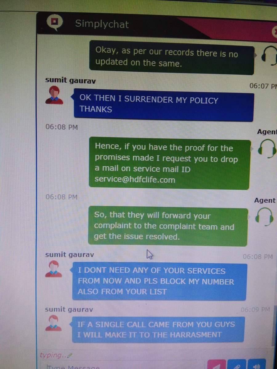 sumitvish9's tweet photo. @HDFCLIFE fake promises fake commitment worst services 
I need nothing from your end 
Just surrendered my policy and pls don't ever call me https://t.co/s9N0FsiDpI