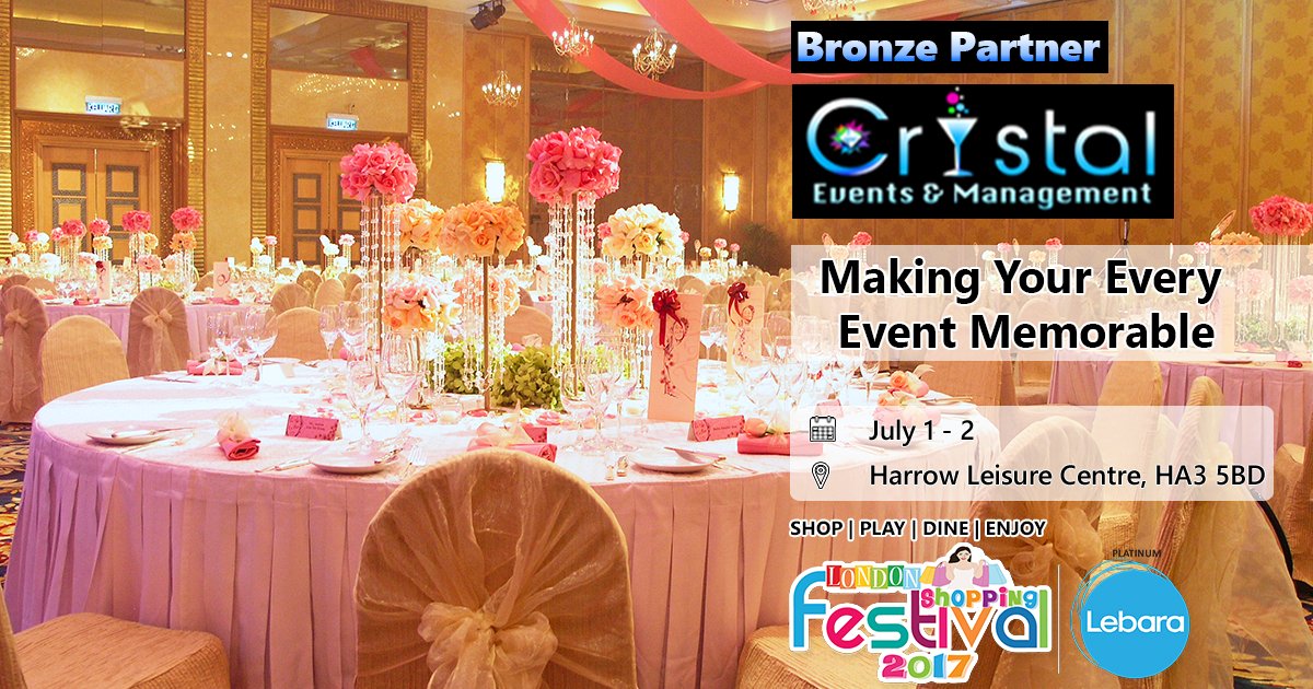 LSFest's tweet photo. Make Your Event More Special &amp; Memorable with Our Bronze Partner 
#CrystalEventsandManagement
Meet Crystal Events &amp; Management @LSFest https://t.co/Fqv7nKpx6e