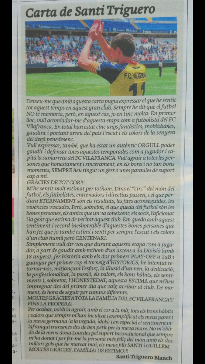 Un plaer F.C.VILAFRANCA!