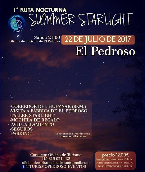 TurismoPedroso's tweet photo. Disfruta de la #SierraNorte y su Reserva de la Biosfera #Starlight en #ElPedroso #TurismoSevilla #Verano #Summer https://t.co/csb040Qm6B