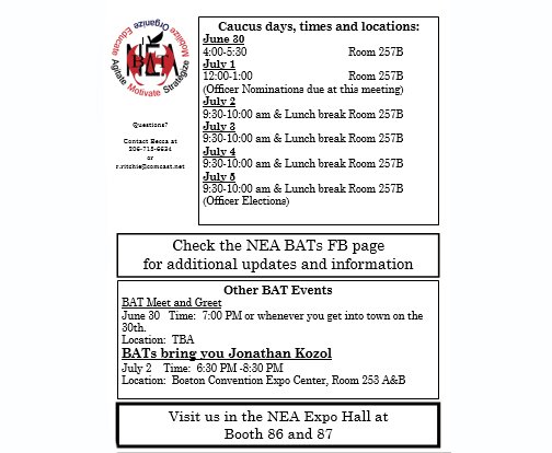 NEA BAT Caucus tweet media