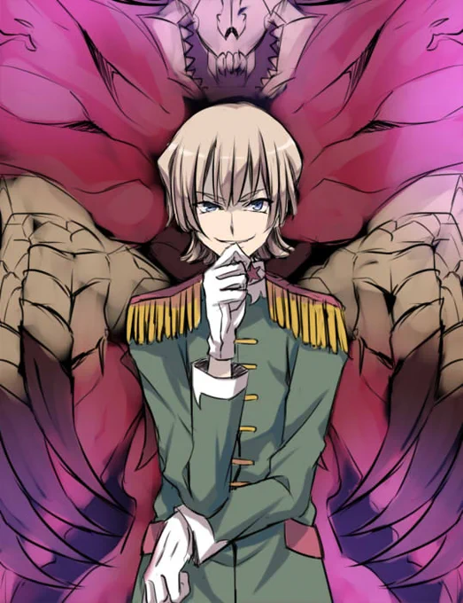1回描いてみたかった祠堂さん。丁度こないだ誕生日だったみたいですし 