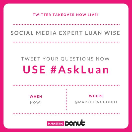 StartupDonut_'s tweet photo. Not sure how to use #Instagram for your business? Tweet your questions NOW with #AskLuan #SMDay https://t.co/VUQZEoKdPn