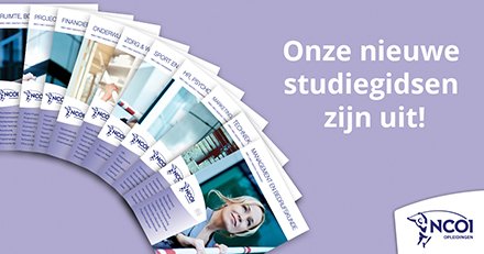ncoi's tweet photo. Benieuwd naar ons vernieuwde en uitgebreide #opleidingsaanbod? Vraag dan een #studiegids aan: https://t.co/fFXnPA992G https://t.co/4IzSCsodqG