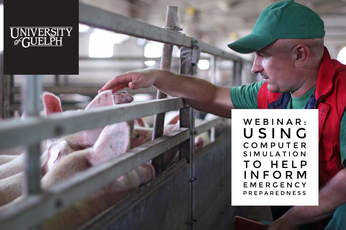 WEBINAR Today 12pm Ontario #Swine Research Network-Using computer simulation to help inform emergency preparedness bit.ly/2ttD9mM