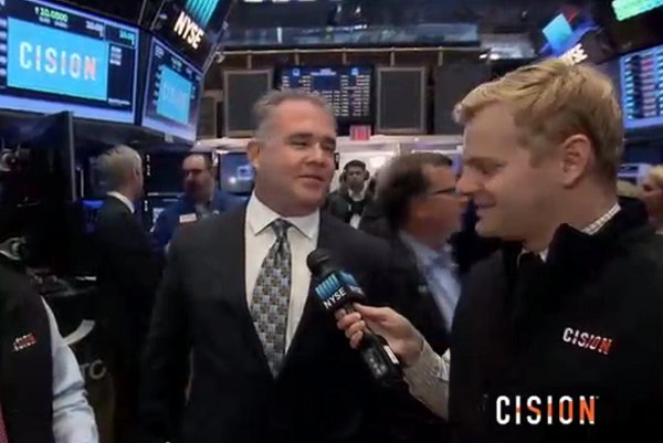 BorisMayer's tweet photo. #Cision`s 1st day at the @NYSE+first trade! Congratulations to all @Cision colleagues+customers who made that possible #Cision150 #CisionIPO https://t.co/aT2QDR29B1