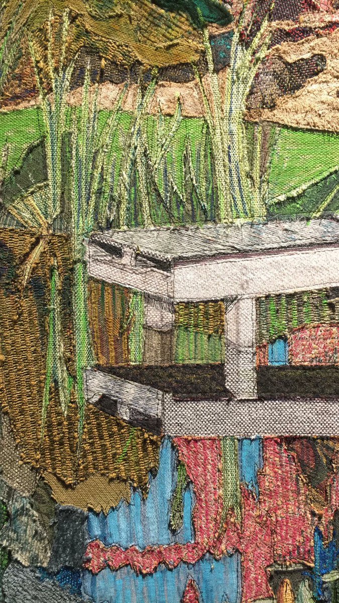 JenniferFordArt's tweet photo. "The Lilly Pond" 2016 by Joel Fremion  
.
#fabriccollage 
.
30"x30"
.
$4500 -- SHOP NOW at https://t.co/k5qSnaoicG
.
#jenniferfordart #jfa https://t.co/EsqgVuKTLB