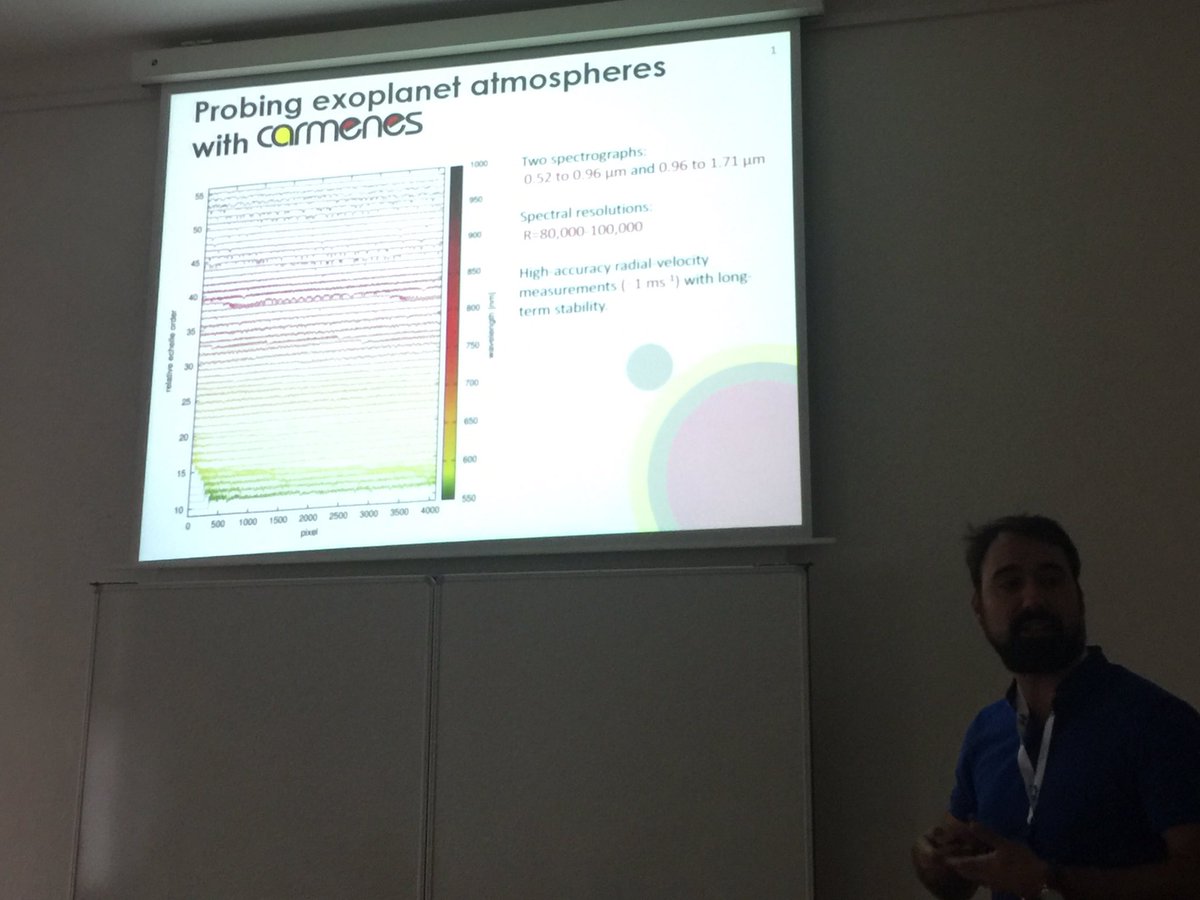 DMontesG's tweet photo. Poster presentation by F.J. Alonso-Floriano at SS7 #EWASS2017 @ewass2017 NIR High Resolution Spectroscopy -@CARMENES_exopl exopl atm https://t.co/EF3tGl9xAZ