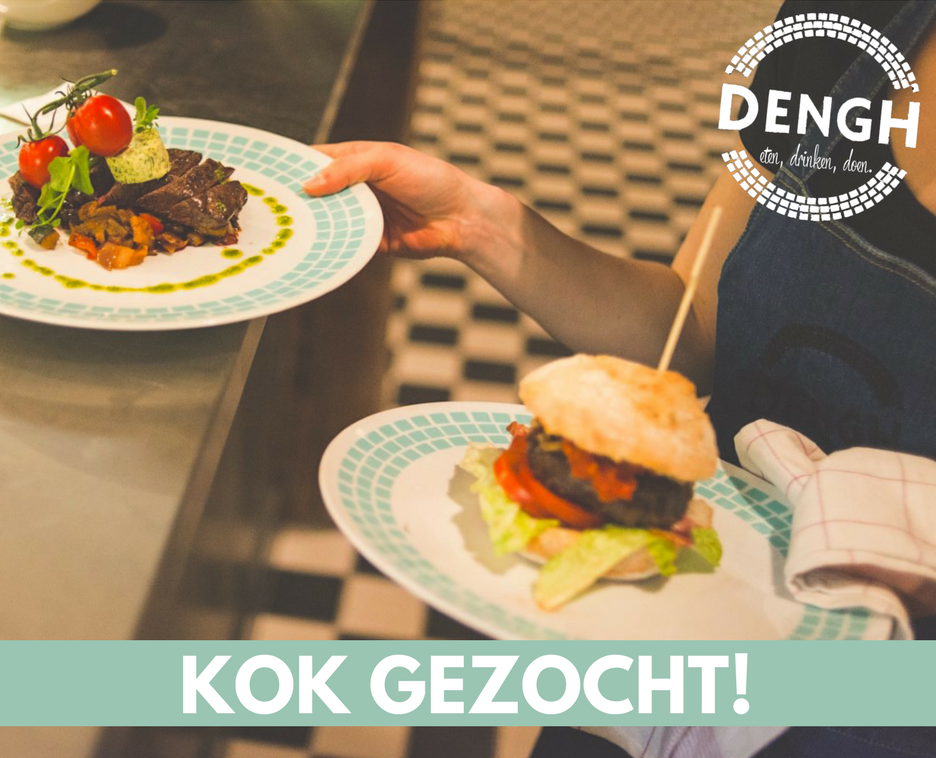 **GEZOCHT: ZELFSTANDIG WERKEND KOK** Maak jij binnenkort deel uit van ons keukenteam? Stuur je sollicitatie en CV naar jitske@dengh.nl!