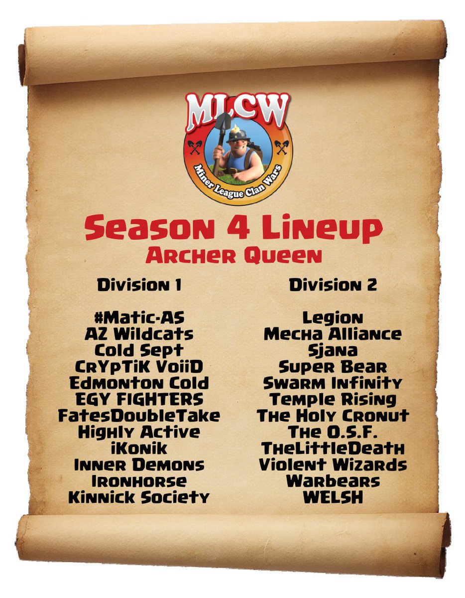 Honored to have been included in the AQ league for <a href="/MinerLeagueCW/">MLCW</a>  Looking forward to a crazy season with some great clans! 🌅 🐺