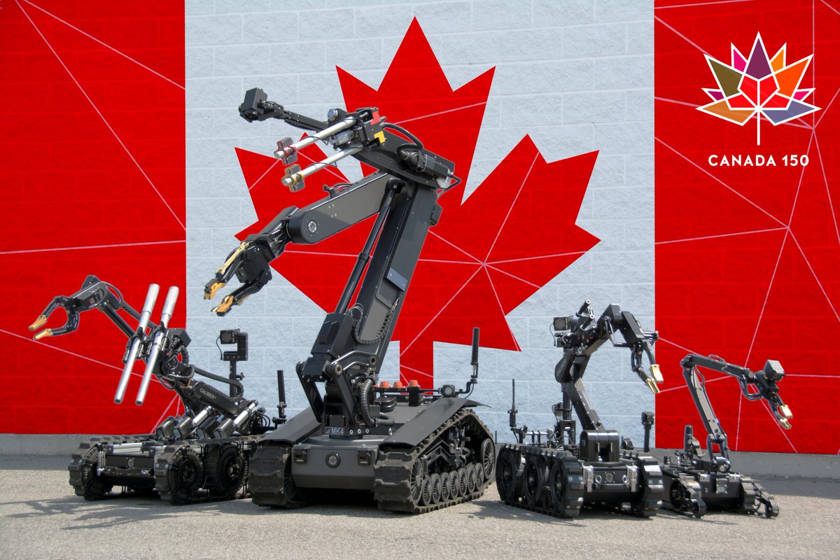 ICORTechnology's tweet image. Celebrating 150 years! Happy and Safe Birthday Canada!  #Canada150 #caliberrobot #eodrobot #tacticalrobot #bombrobot
