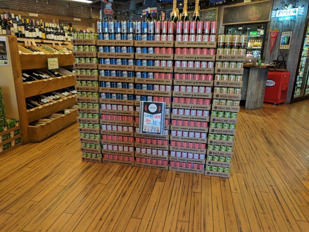 unionwhetzel's tweet photo. Come load up on your @UnionBrewing for the holiday weekend @BBLHL I'll be pouring samples from 4-7! 10% off all UCB! #beerunites #Anthemduh https://t.co/fNbT7iE5Ss