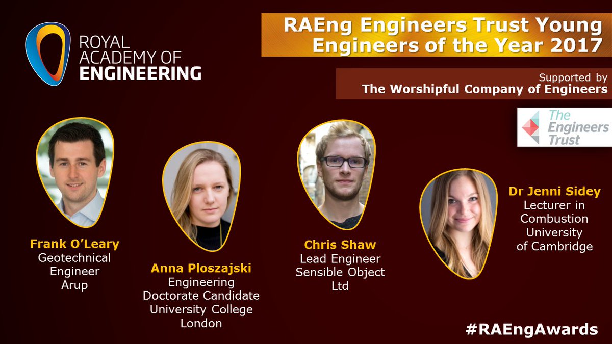 RAEngNews's tweet image. Congratulations again to last night's Young Engineers of the Year. Read more about them: raeng.org.uk/news/news-rele… #RAEngAwards