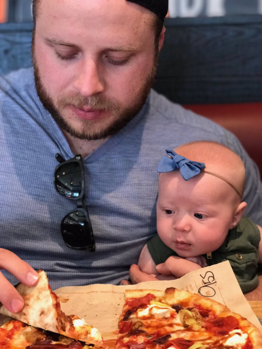 Find someone that looks at you like Violet looks at pizza.