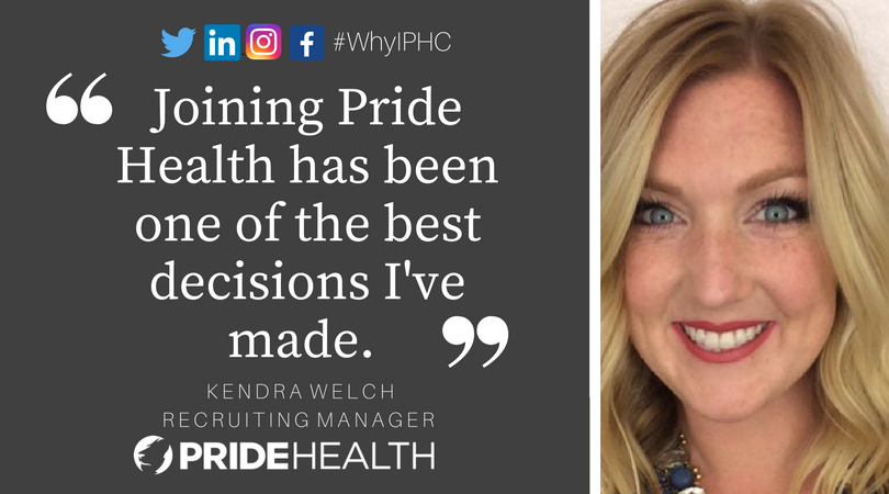 PrideHealth's tweet photo. #WhyIPHC meet Kendra Welch! Thank you for choosing PHC, Kenny! #RecruiterLife https://t.co/TIO7dwjU5a