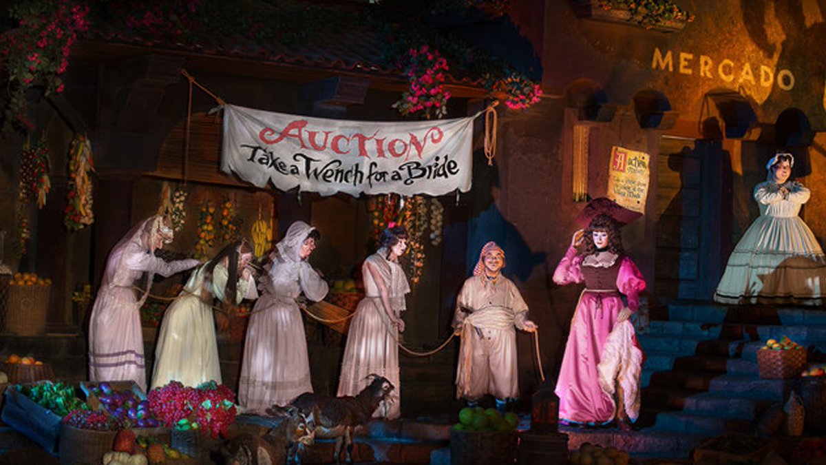 The wives auction scene from #PiratesOfTheCaribbean ride being removed at @WaltDisneyWorld bit.ly/2tu8HZK https://t.co/Yi3jrvGsJL