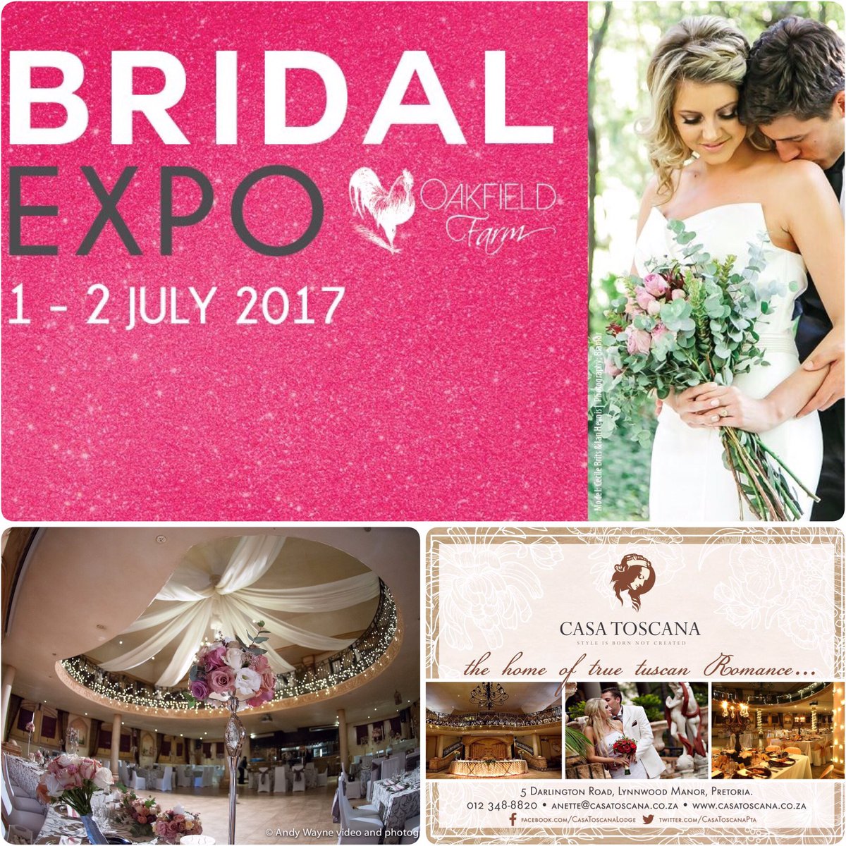 CasaToscanaPta's tweet photo. Visit us at #OakfieldFarm
#Bridal Expo 👰🏻🤵🏻 #wedding #venue
functions@casatoscana.co.za
#CasaExpo to win! 
#troue #bruide #memories #B18_19 https://t.co/eTY5n7MZlo