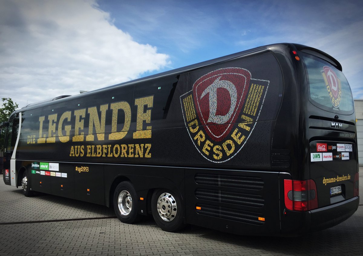 SG Dynamo Dresden on Twitter: "In Großenhain hatte der Bus ...