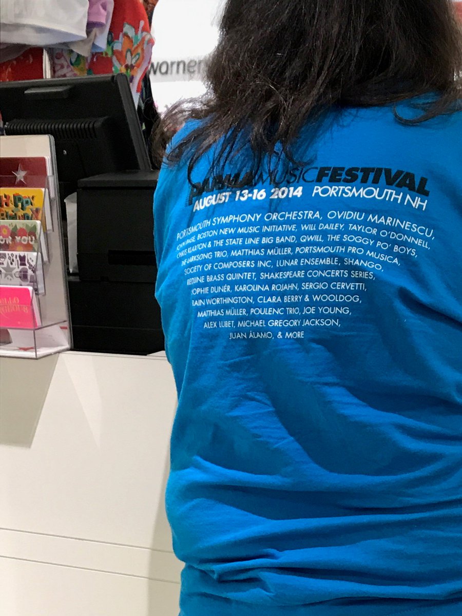 Hey, looky here...spotted in line at the #Newington Mall. Old T-shirts never dies. <a href="/PARMAmusicfest/">PARMA Music Festival</a>