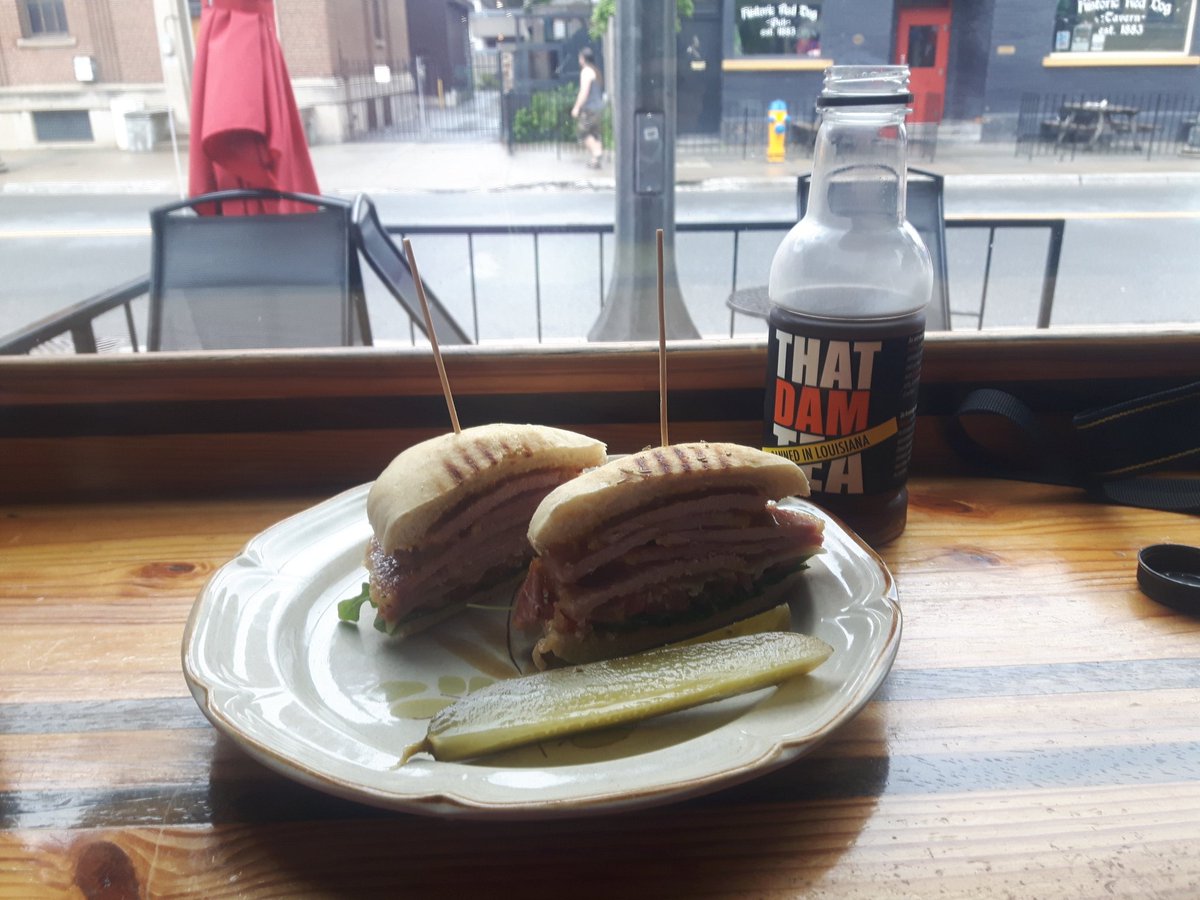 The #Ptbo150 peameal with maple mustard at <a href="/Sams_Place_Deli/">Sam Sayer</a> @downtownPtbo is the perfect lunch for the festivities on <a href="/HunterStPtbo/">Hunter Street</a> today