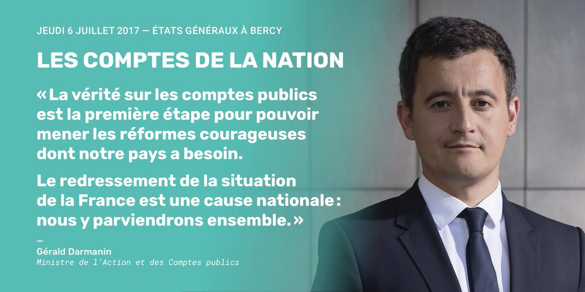 Gerald Darmanin On Twitter Comptes Publics Nous Ferons Le Point Jeudi 6 Juillet Lors Des Etats Generaux Des Comptes De La Nation A Bercy Laveritesurlescomptespublics Https T Co Zte7km2hdj