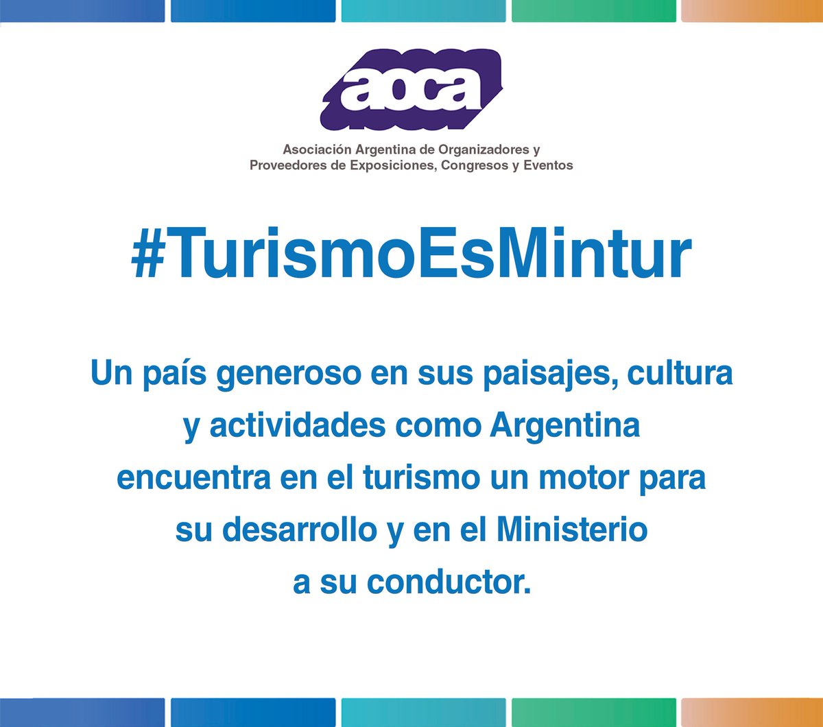 #TurismoEsMintur <a href="/MinTurismoAR/">Ministerio de Turismo</a> <a href="/BureauSalta/">Bureau Salta</a> <a href="/PilarBuro/">BUREAUPILAR</a> <a href="/MDPBUREAU/">Mar del Plata Bureau</a> <a href="/CatamarcaBureau/">Catamarca Bureau</a> <a href="/CatamarcaBureau/">Catamarca Bureau</a> <a href="/camaradeturismo/">Cámara Argentina de Turismo</a> <a href="/BACVBureau/">Buenos Aires Bureau</a> <a href="/EnTurBA/">Ente de Turismo BA</a>