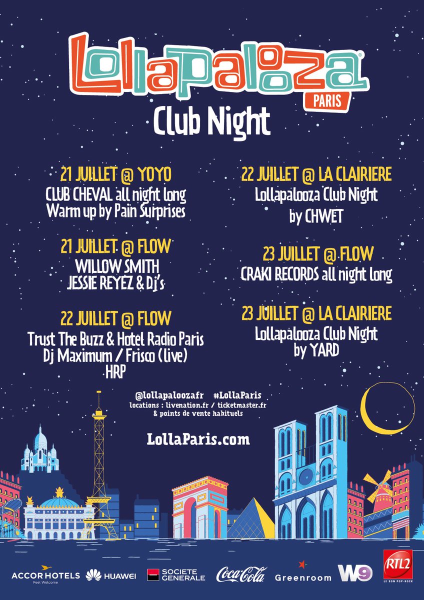 lollapaloozafr's tweet image. À #LollaParis, après les concerts, les soirées continuent !
Infos / réservations lollaparis.com/lolla-club-nig…