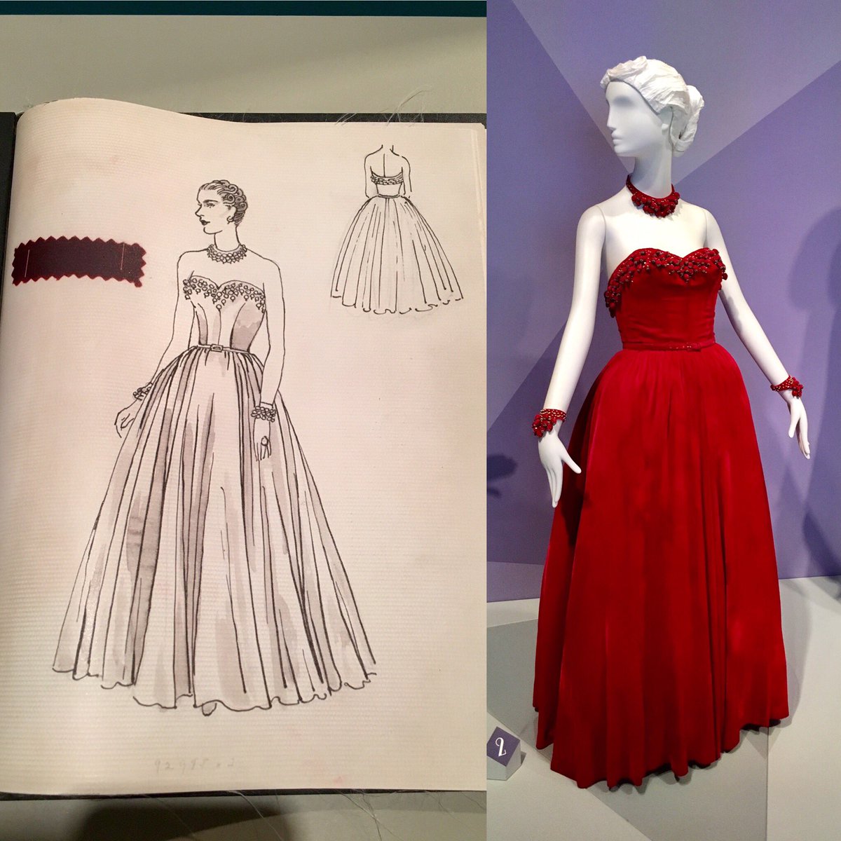 ChicagoMuseum's tweet photo. A bit of #LGBThistory for #FashionFriday: fashion artist Douglas Pollard sketched designs for his partner #Mainbocher. #MakingMainbocher https://t.co/OVNRnWUbnS