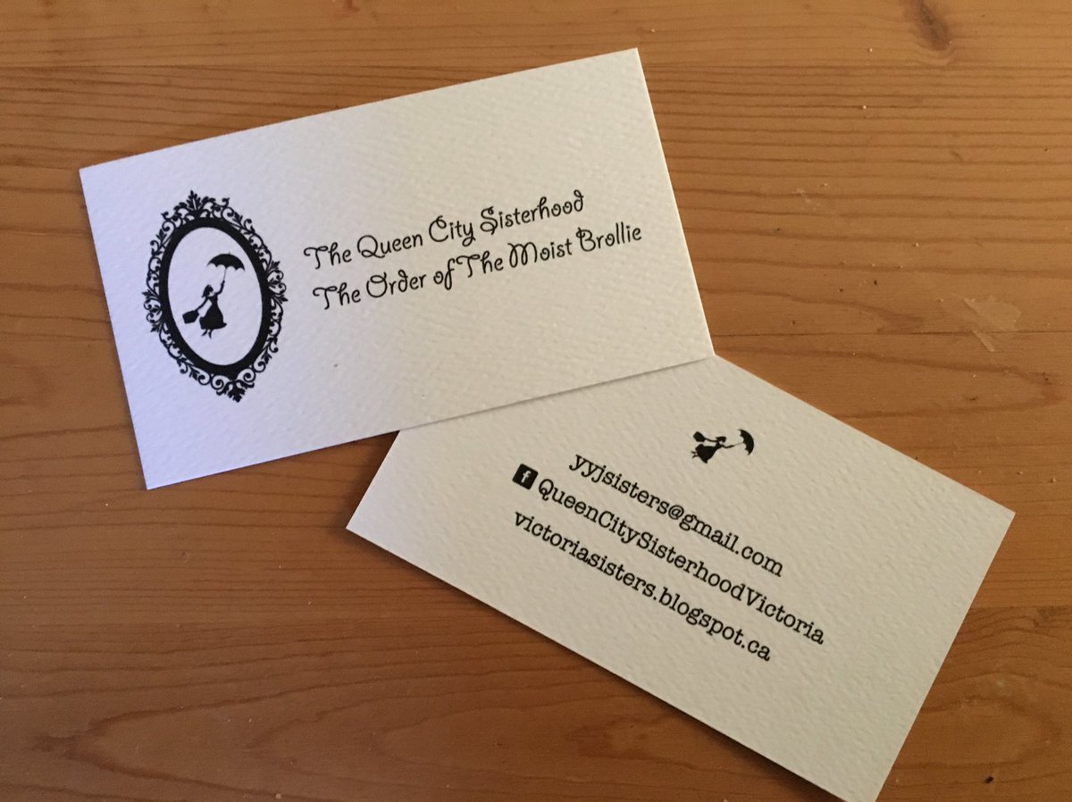 Our Calling Cards are in!!
