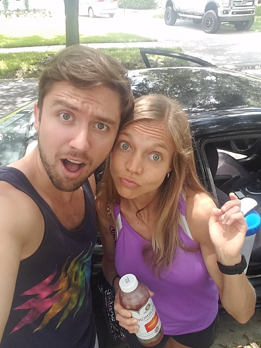 The lady and I getting ready to hit up a farmers market in Orlando. I've never been to a farmers market.