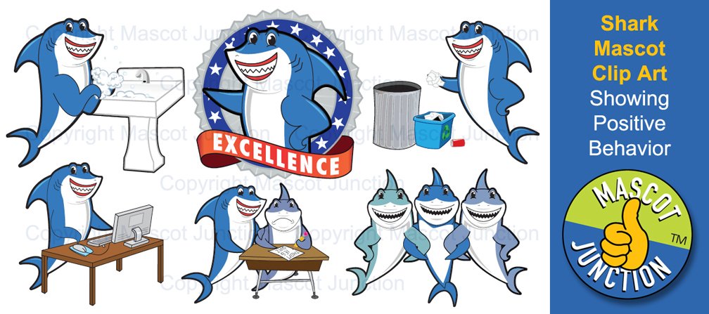 MascotJunction's tweet photo. New Kid-friendly shark mascot clip art at https://t.co/3om2keAhPw #sharks #gosharks #Sharksforever #sharkswim https://t.co/OFLAfzYwZJ