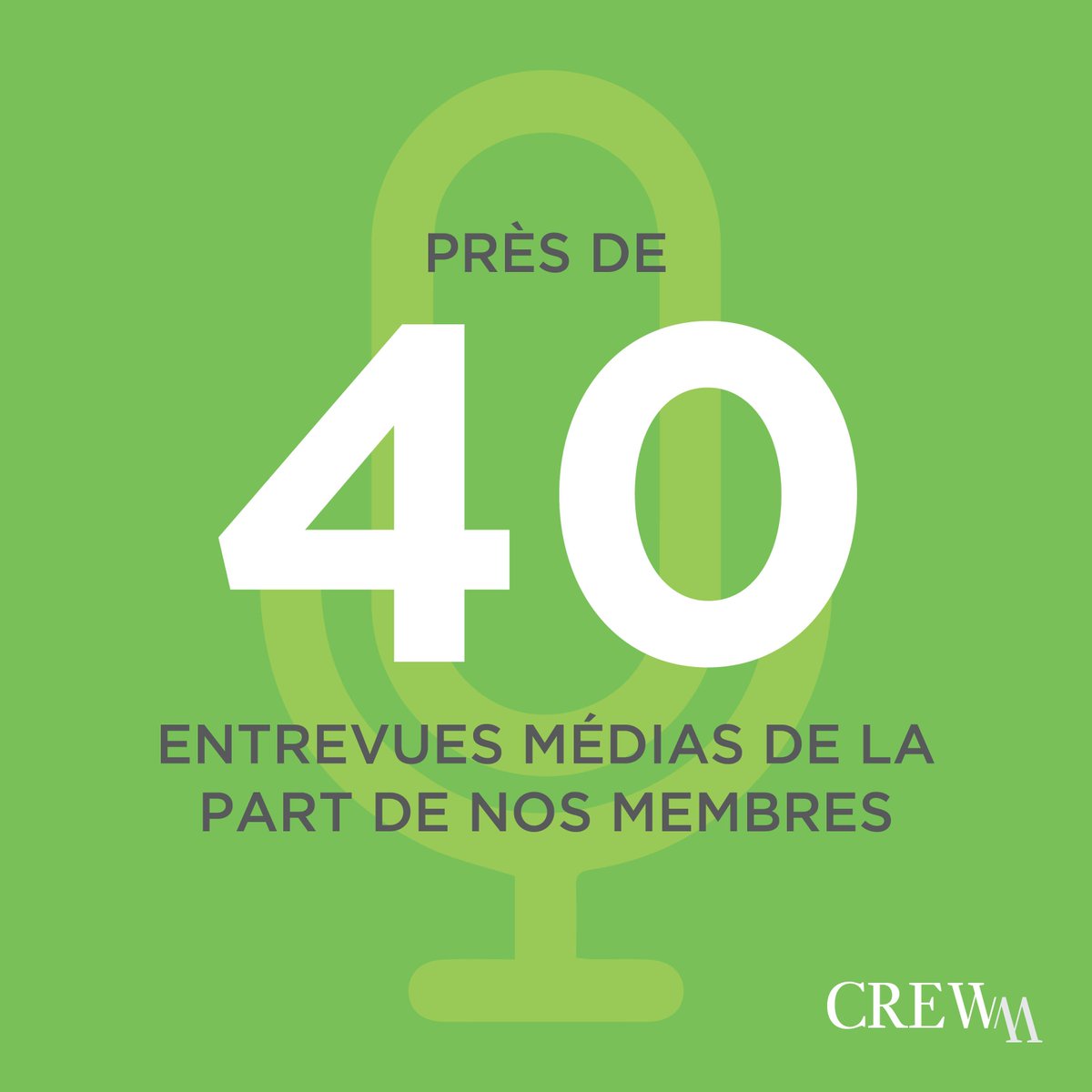 CrewMtl's tweet photo. Saviez-vous que nos membres ont déjà accordé plus de 40 entrevues médias? https://t.co/gMrbn1MdoR