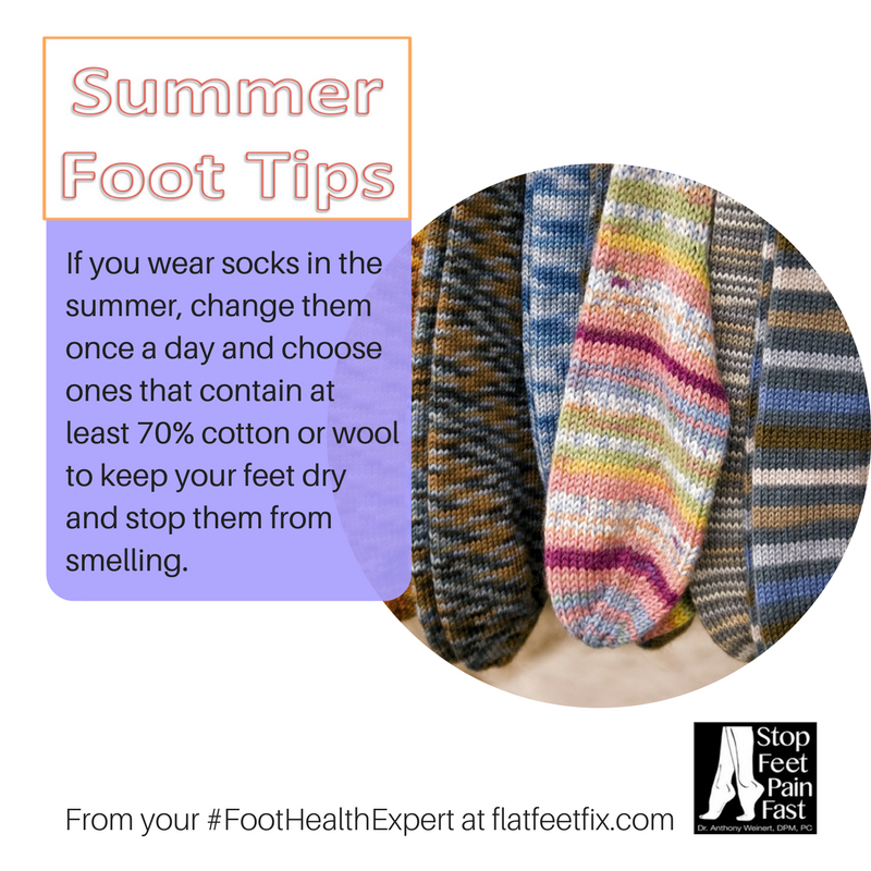 StopFeetPain's tweet photo. #Summer2017 Your #FootHealthExpert says: CHANGE YOUR SOCKS DAILY! https://t.co/SFri6FgJo2
