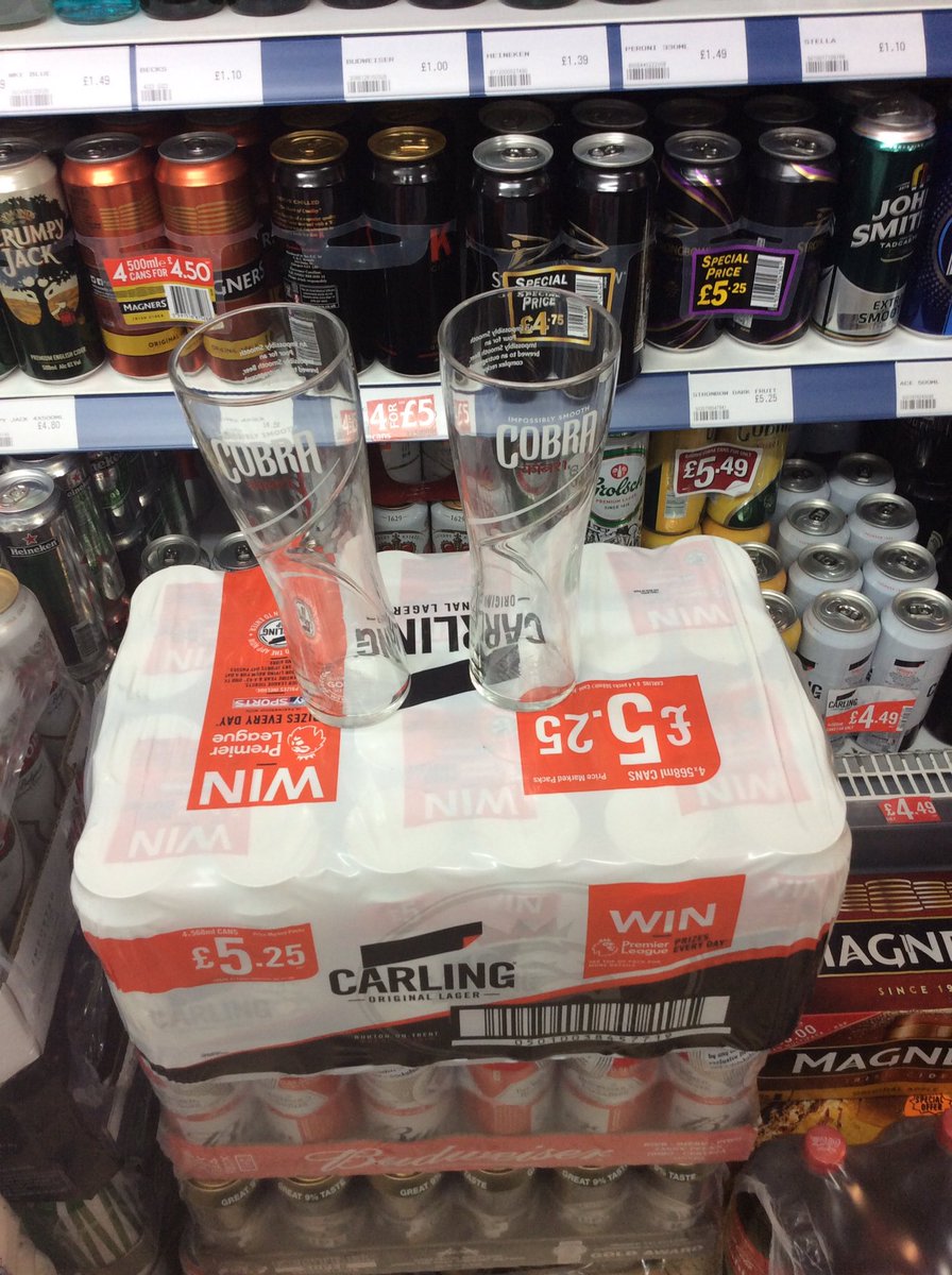PowerforceMC36's tweet photo. This week, #carlingpint was on fire,because of the glasses the retailers got with #Carling # Coorslight #Rekorderlig #Cobra https://t.co/Qkb0nDR2BU