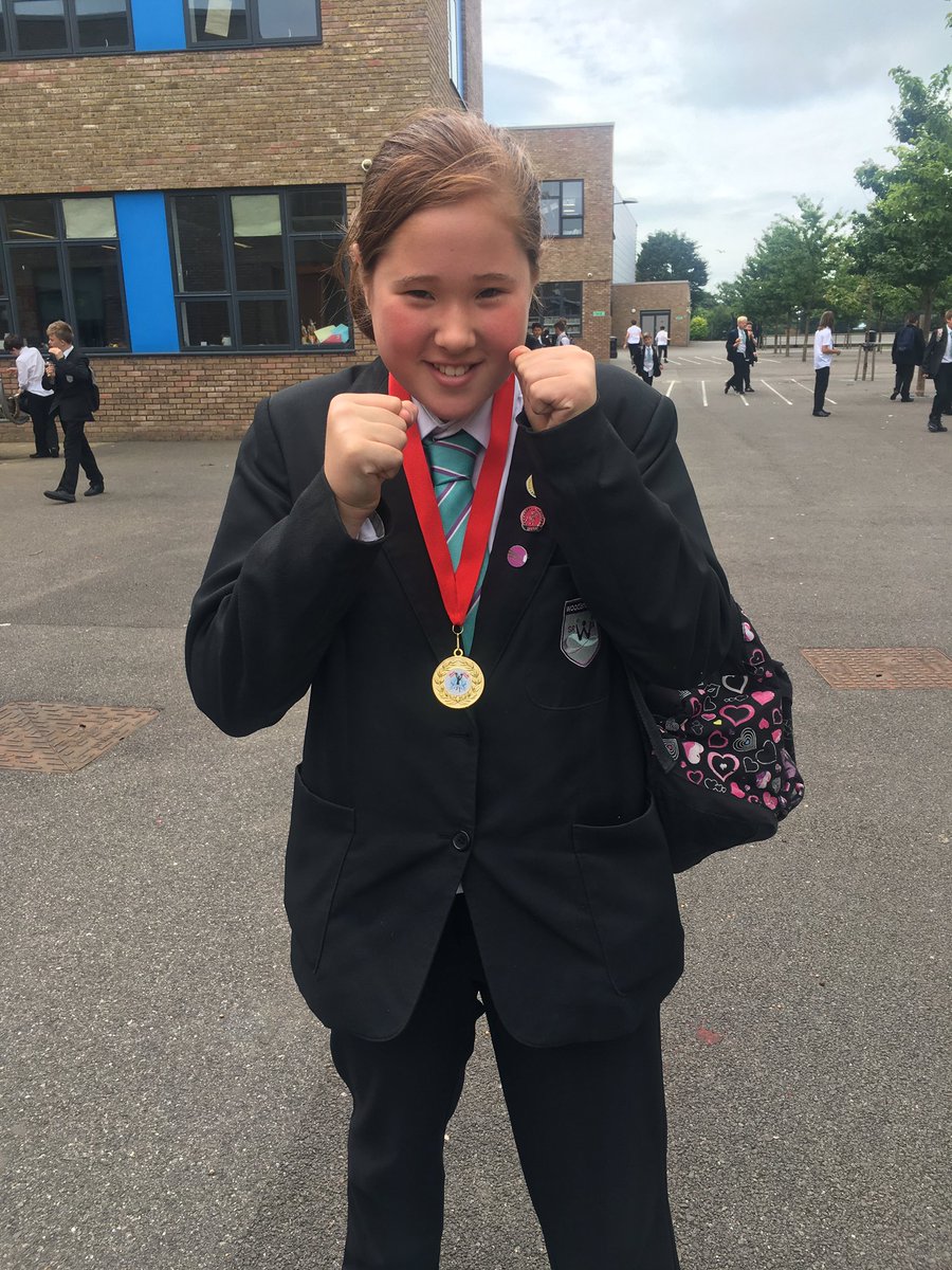 Srwape's tweet photo. Don't mess with our new boxing champion Daisy. Well done 🎉 #prideofsrwa https://t.co/B8U7SGNS15