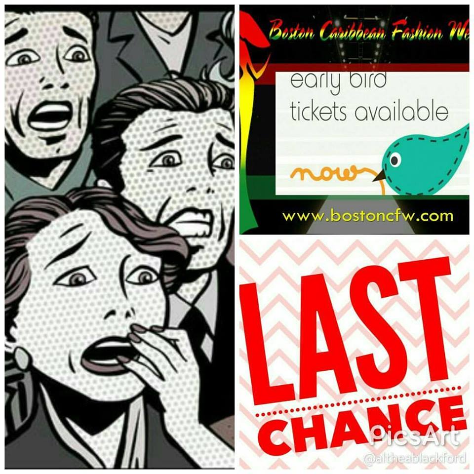 VStylePro411's tweet image. TODAY, June 30, is the last day for @bostoncfw early bird tickets sale!!😲 Regular prices starts July 1. Tickets at BostonCFW.com