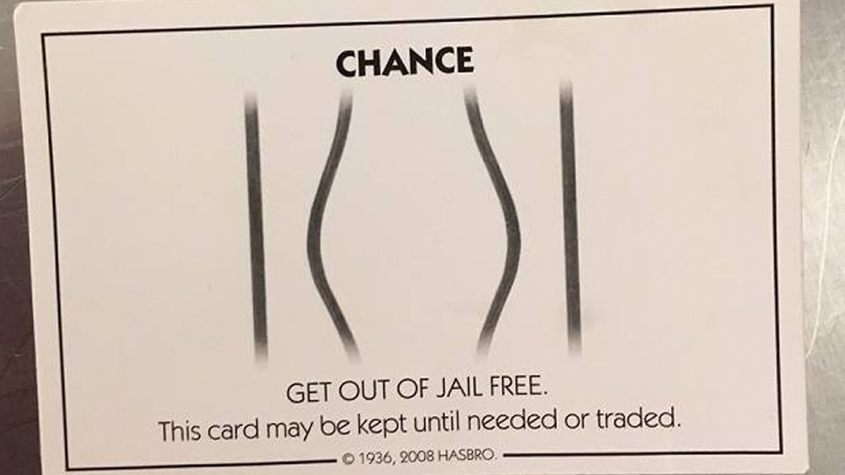 Arrested man tries to use Get Out of Jail Free card to get out of jail bit.ly/2u6VqV5 https://t.co/1iNP1D7Y98