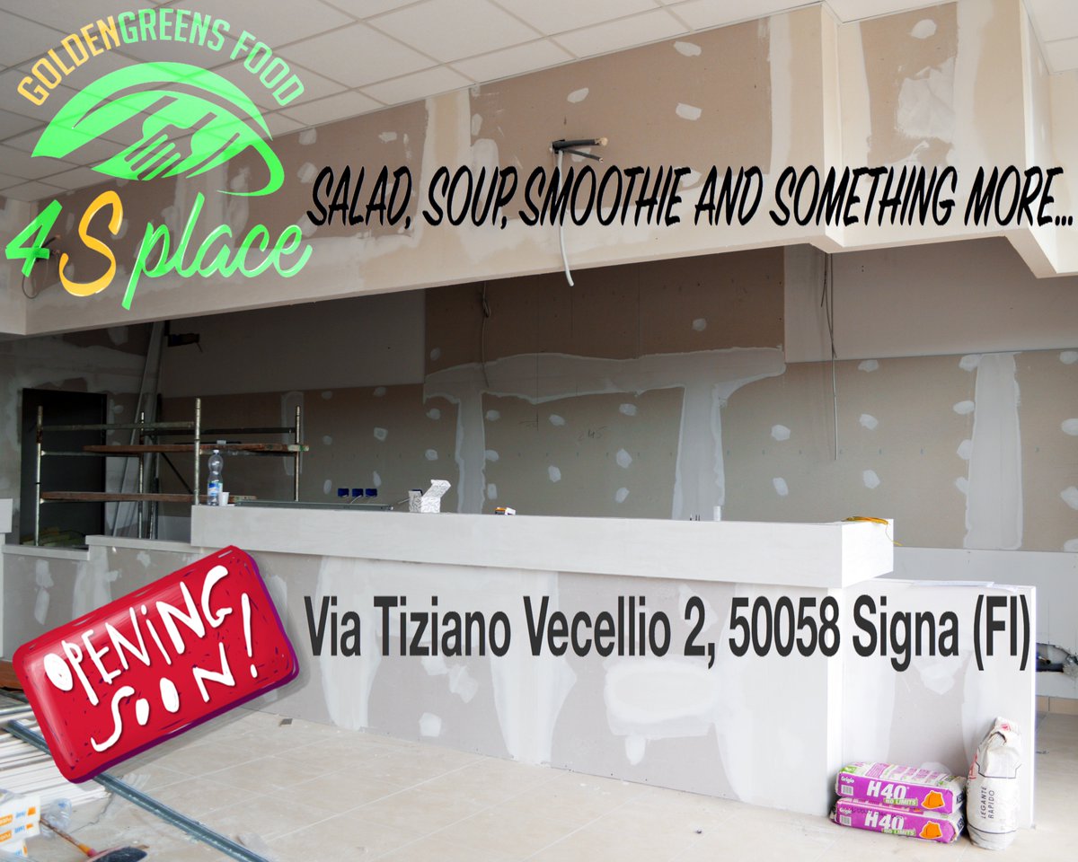 4Splace's tweet photo. #prossimaapertura #Insalateria #insalata #insalate #smoothie #frullati #greenfood #pranzo #cena #aperitivo #firenze #signa #indicatore 🥑🍤🥗🍓 https://t.co/mNN61uk3cp