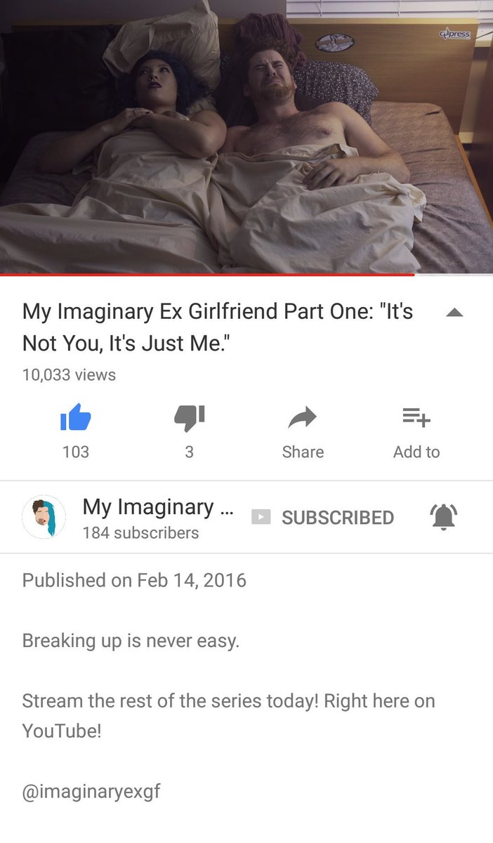 imaginaryex's tweet image. It's your favourite imaginary ex girlfriend's birthday today AND episode 1 has just crossed over 10,000 views!